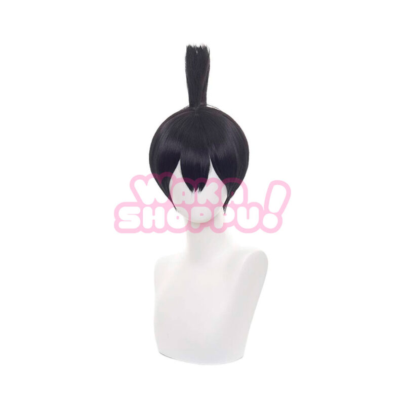 Peluca de cosplay azul oscuro anime para hombre motosierra con tapa Hayakawa Aki chainsaw man