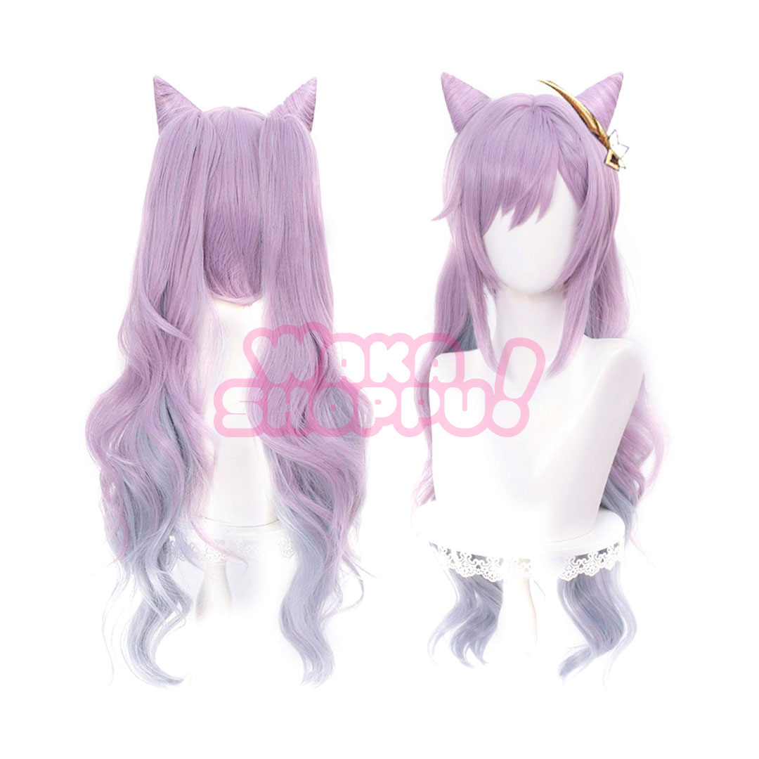 Peluca-de-cosplay-para-el-juego-Genshin-Impact,-fiesta-de-degradado-Lolita-Harajuku-Keqing.
