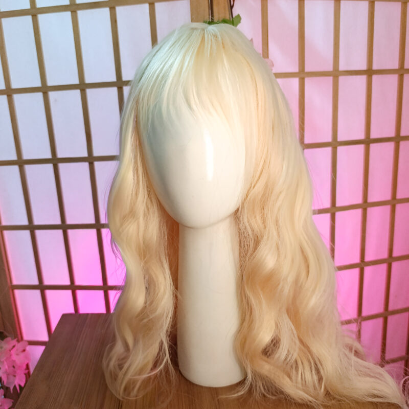 Básico rubio largo rizado – Malla Rose