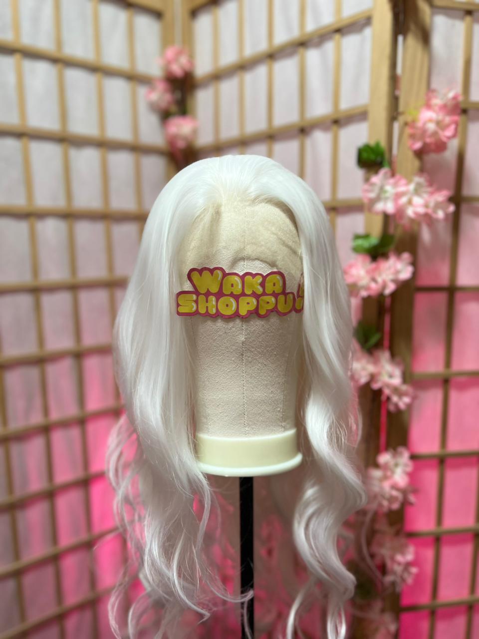 Blanco largo ondulado – Lace front - Imagen 4