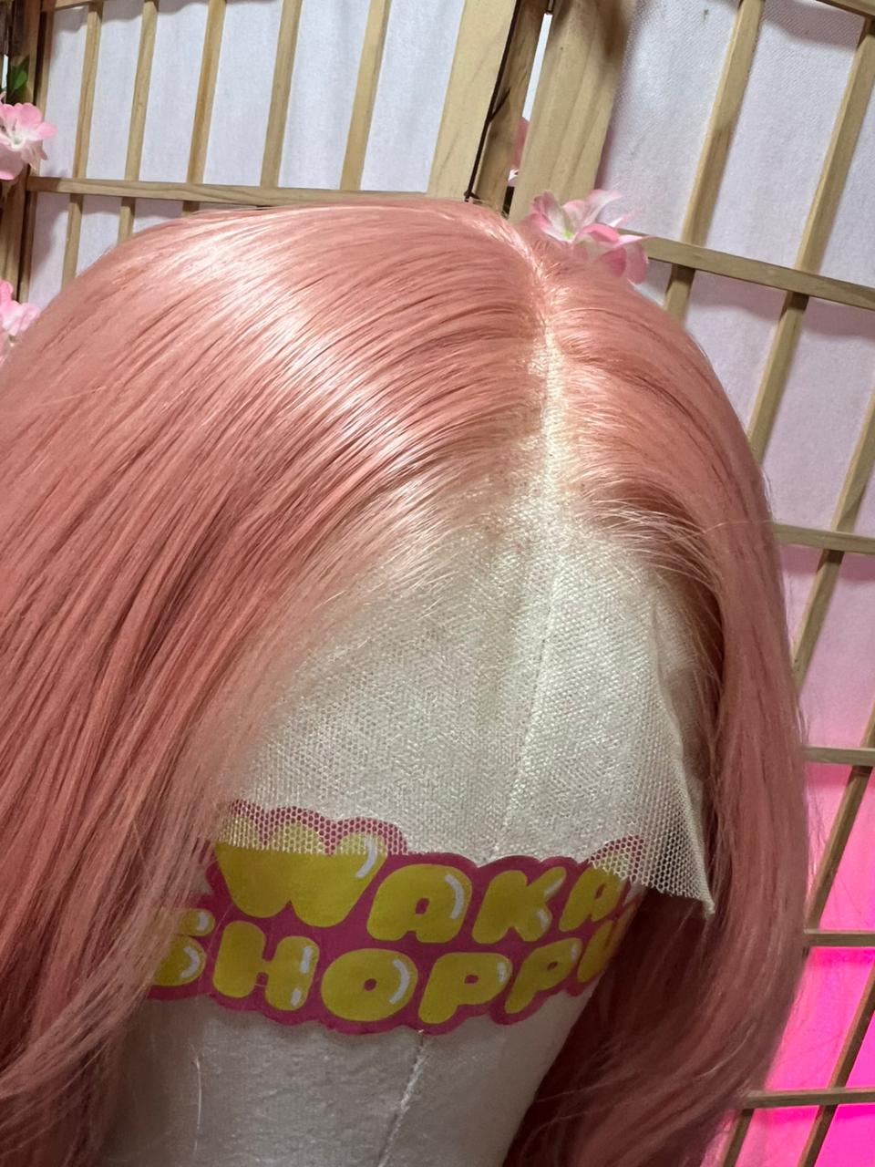 Rosado largo ondulado – Lace front - Imagen 4