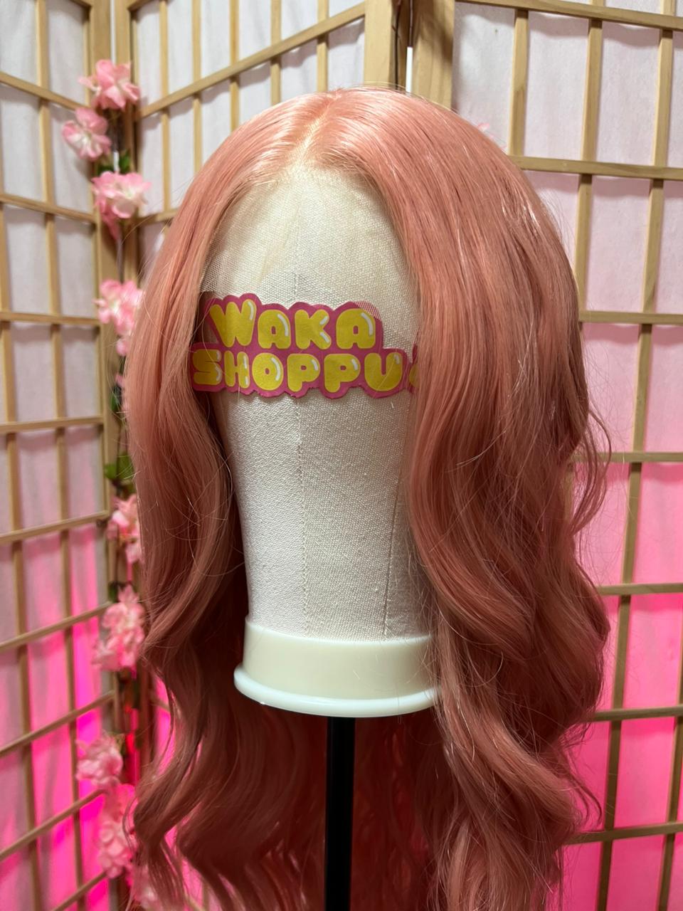 Rosado largo ondulado – Lace front - Imagen 3